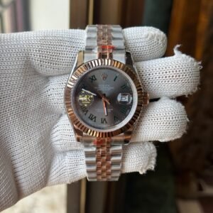 Rolex Datejust 41 Jubilee Rose Gold Steel - Wimbledon Slate Roman