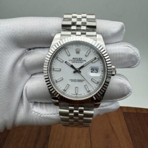 Rolex Datejust 41 41mm Stainless Steel White Dial 126334