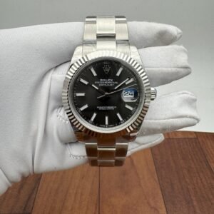 Rolex DateJust Oyester Silver Rhodium Grey Dial Swiss