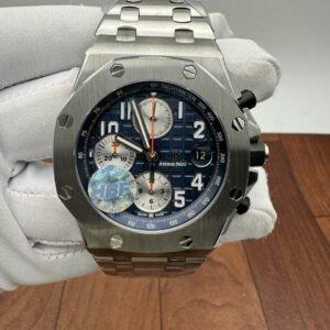 Audemars Piguet Royal Oak Offshore Blue Dial Chronograph Mens Watch 26470STOOA027CA01
