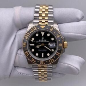 Rolex GMT-Master II NEW 2025 GMT-Master II 40mm 126713GRNR Two-Tone Jubilee Black Dial