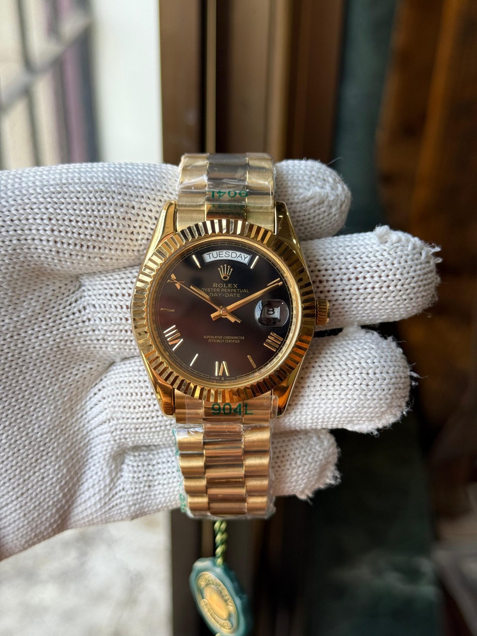 Rolex Day-Date 40 228238 Green Ombre Dial