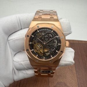 Audemars Piguet AP Royal Oak Double Balance Wheel Openworked Rose Gold Watch 15407OR.OO.1220OR.01