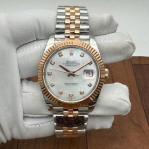 datejust automatic diamond men's steel and 18ct everose gold jubilee watch 126331mdj