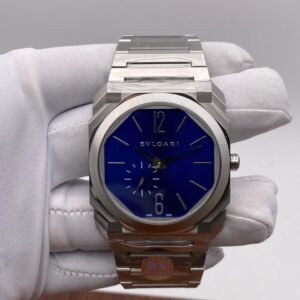 Bvlgari Octo Finissimo Silver Blue Pure Swiss ETA Automatic Machinery Slim Men’s Watch