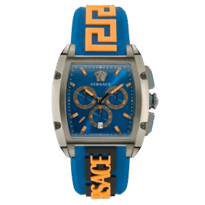Versace Multifunctional Mens Analog Blue Dial Coloured Quartz Watch - VE6H00323