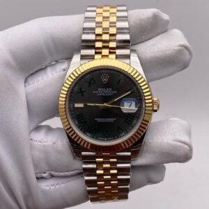 Rolex DateJust Yellow Gold Wimbledon Dial Swiss
