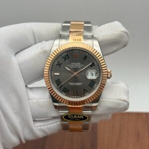 Rolex Datejust 41 Wimbledon Steel & Rose Gold Fluted Oyster