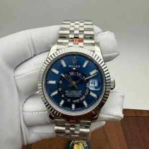 Rolex Sky-Dweller 336934 Blue Index Dial Jubilee 42mm Men's Watch 2024