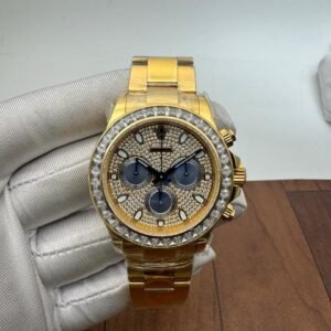 Rolex Daytona Gold Diamond Pave Dial Swiss