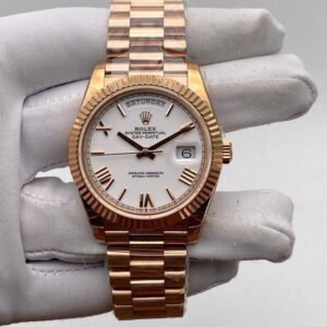Rolex Day-Date 40 [Complete Set Mint] White Roman Yellow Gold Presidential 228238