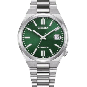 Citizen Men Eco-Drive Tsuyosa Green Dial And Stainless Steel Bracelet Analog Watch 40Mm Nj0150-56X, 5 1/2 Inches