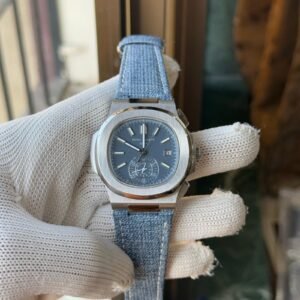 Patek Philippe Nautilus Self-Winding Chronograph 40mm Blue Dial 5980/60G-001