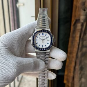 Patek Philippe Aquanaut Rose Gold Brown Rubber Strap Swiss ETA Caliber 5168G Valjoux Movement Automatic Watch