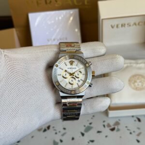 Versace Men Dial & Stainless Steel Bracelet Style Straps Analogue Watch VEZ900321